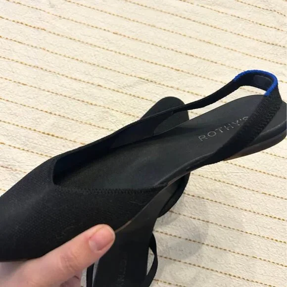 Rothy's sling backs black 9.5 - Picture 3 of 4